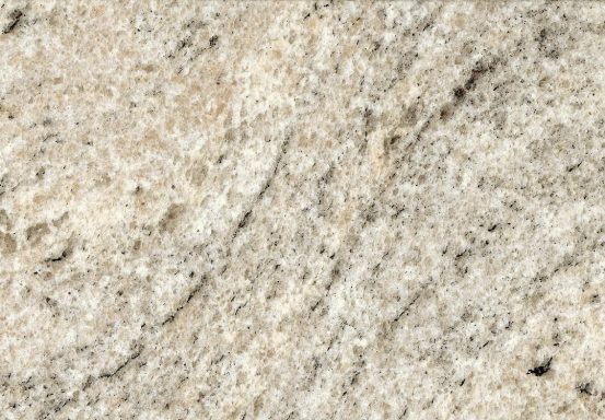 Eine helle, grobkörnige Oberfläche mit feinen Linien und Struktur.