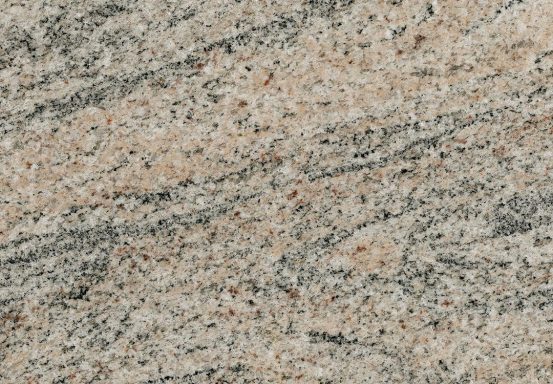 Muster aus hell- und dunkelgrauem sowie rosafarbenem Granit mit feinen Übergängen.