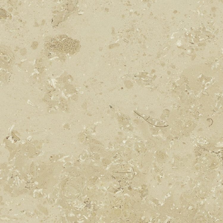 Jura Gelb - fortuna Natursteinhandel Texturierte beige Oberfläche mit feinen, hellen und dunklen Einschlüssen.
